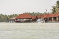 Floating Cottages at Poovar Island Resort Royalty Free Stock Photo