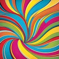 Pop art background color center twirl swirl abstract hippie Royalty Free Stock Photo