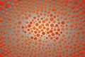 Pop art background orange and red color dot haltone retro style