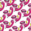 Pop art background pattern cartoons