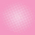 Pop Art Baker-Miller Pink Dots Comic Background Vector Template Design