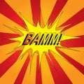 pop art bamm. Vector illustration decorative design Royalty Free Stock Photo