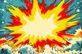 Pop Art Blast: Colorful Explosion Royalty Free Stock Photo