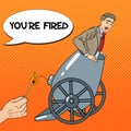 Pop Art Cannon Business Man Gets Fired