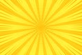 Halftone pop art background. Comic yellow pattern. Vector illustration Royalty Free Stock Photo
