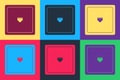 Pop art Ethernet socket sign. Network port - cable socket icon isolated on color background. LAN port icon. Local area