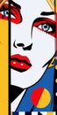 Pop Art Inspired Image Of Charlotte In The Style Of Roy Lichtenstein