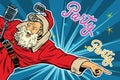 Pop art invitation to a Christmas party Royalty Free Stock Photo