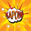 pop art kapow. Vector illustration decorative design Royalty Free Stock Photo