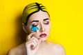 Pop art make up Royalty Free Stock Photo