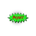 pop art POW bobble color icon