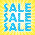 Pop Art sale poster Royalty Free Stock Photo