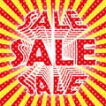 Pop Art sale poster Royalty Free Stock Photo