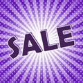 Pop Art sale poster Royalty Free Stock Photo