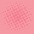 Pop Art Salmon Pink Dots Comic Background Vector Template Design