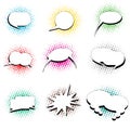 Pop art speech bubbles Royalty Free Stock Photo