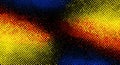 Pop art-style image features a vivid gradient of red, yellow, and blue dots creating Royalty Free Stock Photo