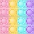 Pop it background a fashionable silicon toy for fidgets. Addictive anti-stress toy in pastel colors. Bubble sensory Royalty Free Stock Photo