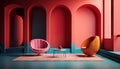 Pop of Color: Contemporary interior design with a playful twist