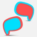 Pop color speech bubble Royalty Free Stock Photo