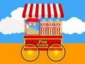 Pop Corn Cart With Background Royalty Free Stock Photo