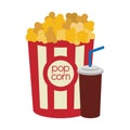 Pop corn cinema movie design