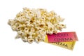 Pop corn and cinema tickets