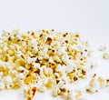 Pop Corn Isolated On A White Bsckground.
