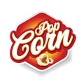 Pop Corn sign vintage lettering