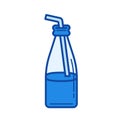 Pop drink line icon.