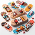 Pop out Band Aids Band Aids with pop out designs or charactrs