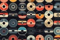 Vintage musical vinyl retro