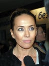 Pop singer Zhanna Friske at the premiere of Ali