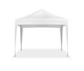 Pop-up canopy tent, realistic vector mock-up. Exhibition outdoor show pavilion, mockup. White event marquee, template for design Royalty Free Stock Photo