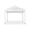 Pop-up canopy tent, vector mockup. Exhibition outdoor show pavilion, mock-up. White event marquee, template for design Royalty Free Stock Photo