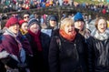 Members of the POP UP Choir at the New Years Day Swim.