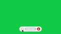 Pop up youtube subscribe like bell icon button clicked animation motion graphic with chroma green screen clip template 4k