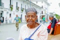 POPAYAN, COLOMBIA - FEBRUARY 06, 2018: Portrait of gorgeous colombian black women smiling and looking somewhere, in the