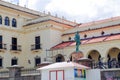 POPAYAN, COLOMBIA - FEBRUARY 06, 2018: Statue of Jos Mar a Obando in front of Palace of Justice Popay n in colonial city