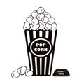 Popcorn and admit one cinema ticket