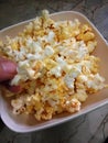 Popcorn in a bowl