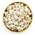 Popcorn Bowl Isolated Top View