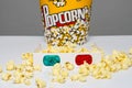 Popcorn bucket and 3d glasses