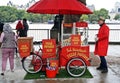 Street vendor for popcorn.