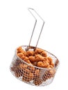 Popcorn chicken basket isolated Royalty Free Stock Photo