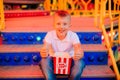 Popcorn Child Festival Fair Colorful Background Blur