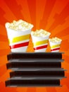 Popcorn and cinema Royalty Free Stock Photo
