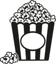 Popcorn cinema vector Royalty Free Stock Photo