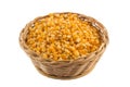 Popcorn corn. Raw grain in a bowl Royalty Free Stock Photo