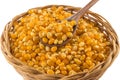 Popcorn corn. Raw grain in a bowl Royalty Free Stock Photo